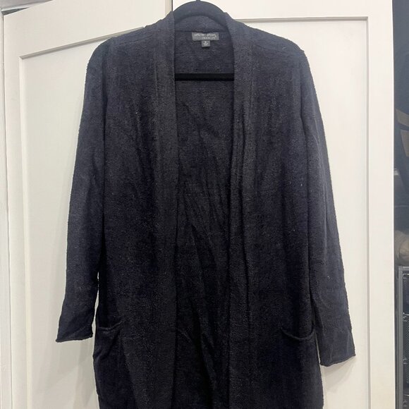 Barefoot Dreams Cozychic Lite Black Cardigan, size medium - Picture 1 of 7